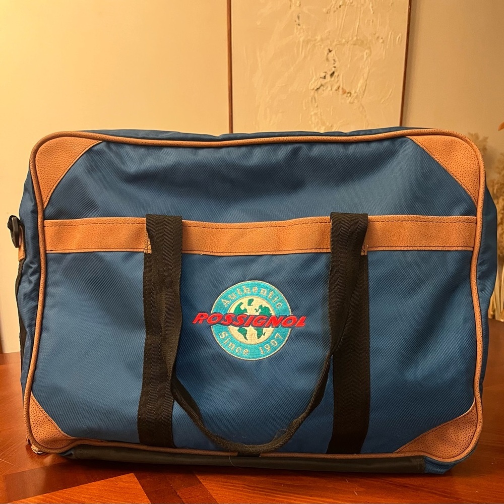 Vintage Rossignol ski duffle bag